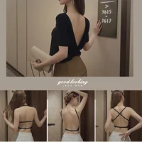 Soutien-gorge sexy dos nu pour femmes, sous-vêtements plongeants en forme de U, soutien-gorge Push Up sans couture, coupe triangle, lingerie sexy, été 6