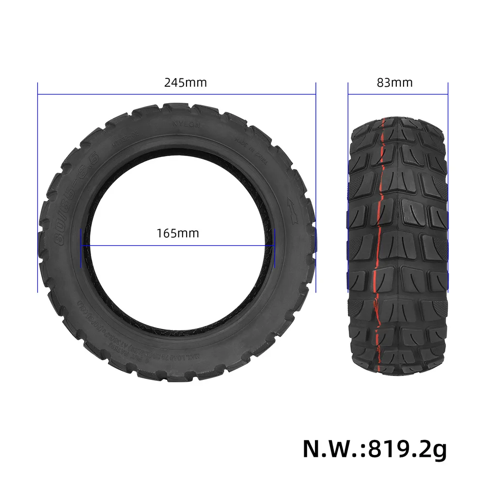 

Бескамерная шина для электрического скутера 80/65-6,5 утолщенная вакуумная шина для 10-дюймового электрического скутера бездорожья надувные толстые шины