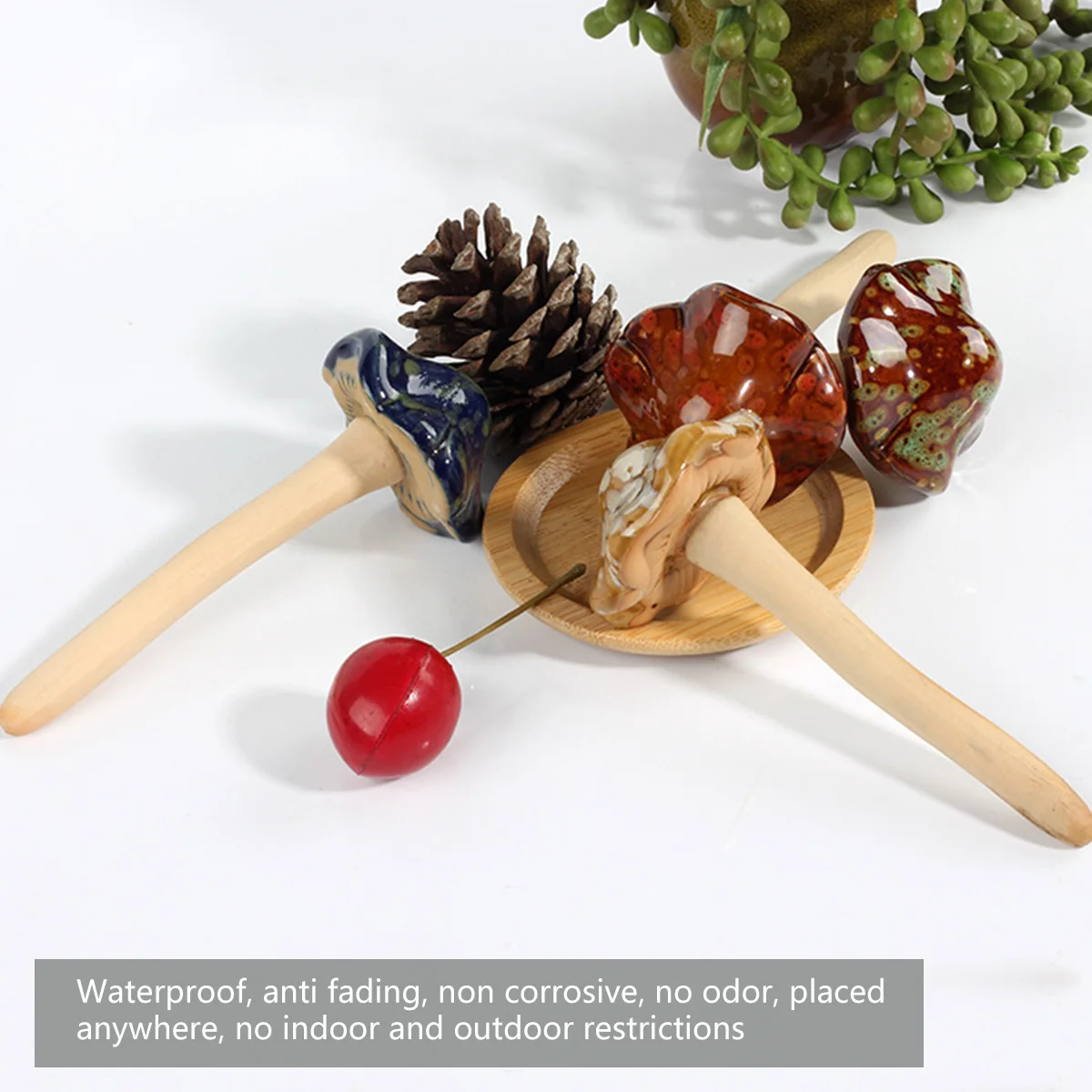 Ceramic Fairy Garden Mushroom Ornaments Decorations