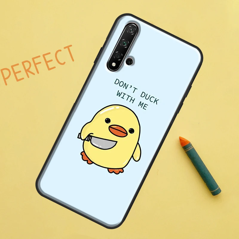 Cartoon Duck Knife Design Phone Case