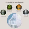 Summer Dome Mosquito Net Baby Bed Canopy Netting Stand Hanging Bed Net Support Crib Mosquito Curtain Fly Insect Protection Tent 2