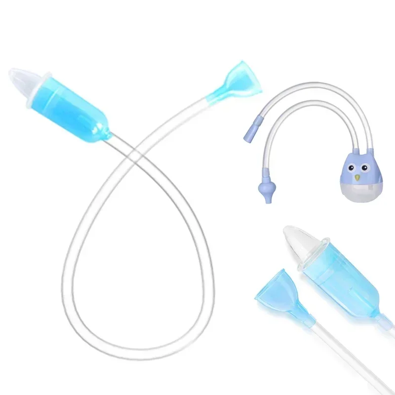 New Nasal Aspirator Soft Tip Safe Sucker Newborn Baby Vacuum Suction Sick Toddlers Practical Infant Absorption Nose Cleaner Snot nasal aspirator
