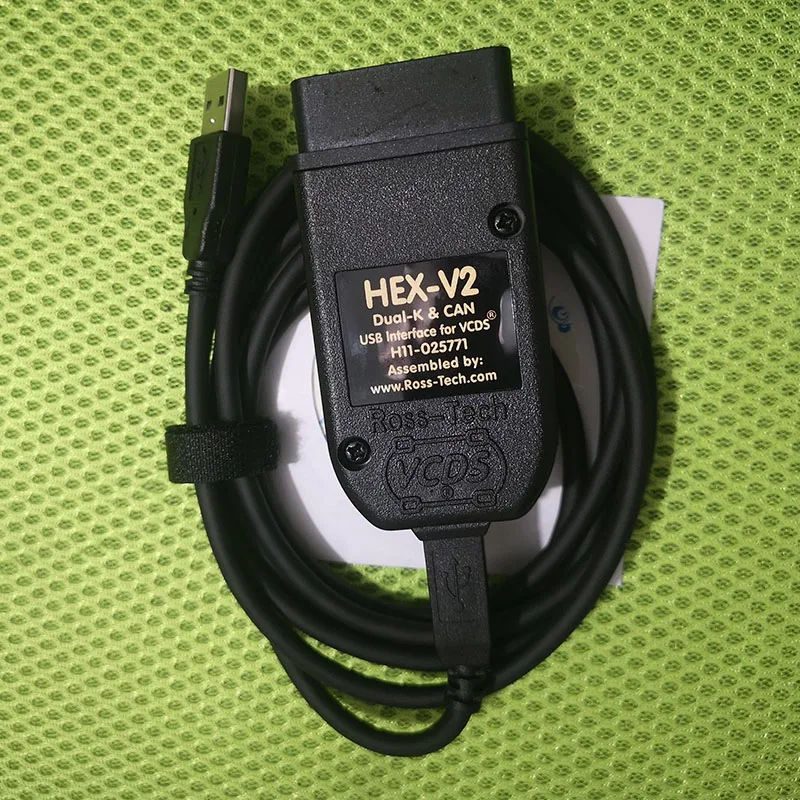 VCDS HEX-V2 V2 18.9 CAN USB Interface Car Auto Fault Diagnosis Wire Cable  with CD software (German/English/French/Italian): Buy Online at Best Price  in UAE 