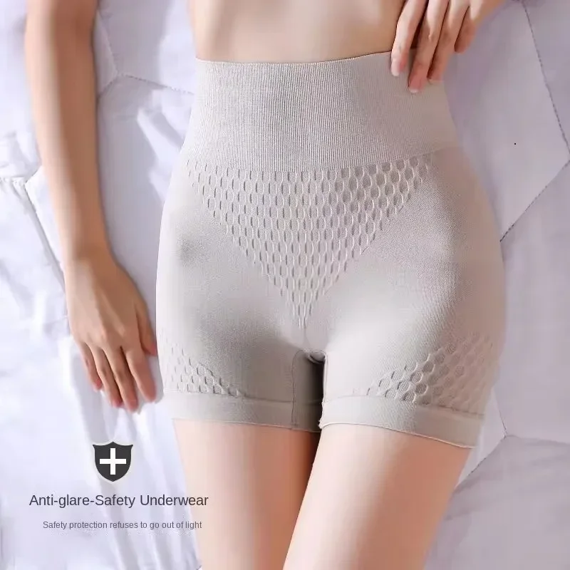 Women Safety Panties Boxers Underwear Anti Exposure Corset Pants L XL Black Skin Gray High Waist Ventilate Sports Fitness Yoga