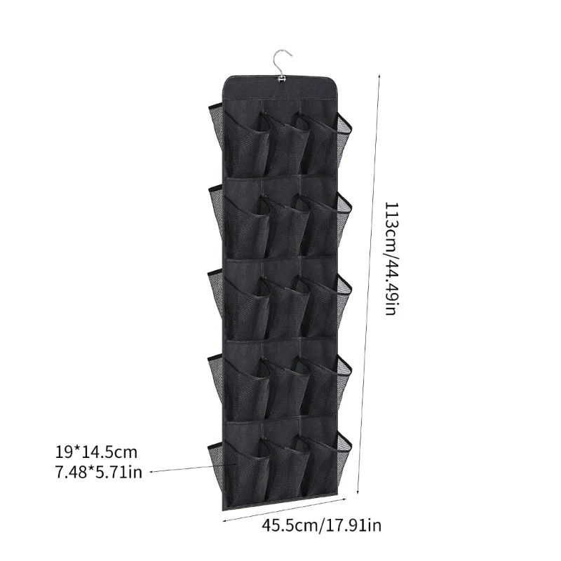 Mesh Pocket Shoe Holder 30 Pocket Door Shelf Over The Door Cloth Box Dropship 6