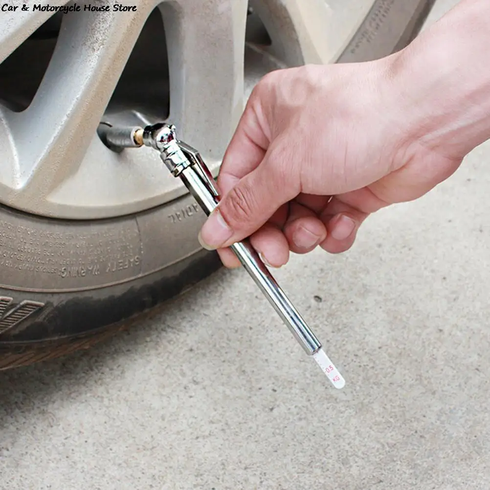 

Portable Mini Durable Car Styling 5-50 PSI Pressure Gauge Pen Shape Emergency Use Tire/Tyre Air Pressure Test Meter New