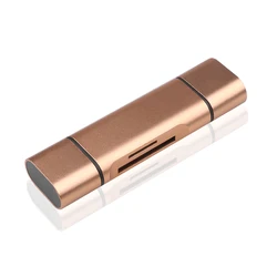 Universal 6-in-1 High-Speed Card Reader and OTG Adapter (5 in 1 Card Gold)