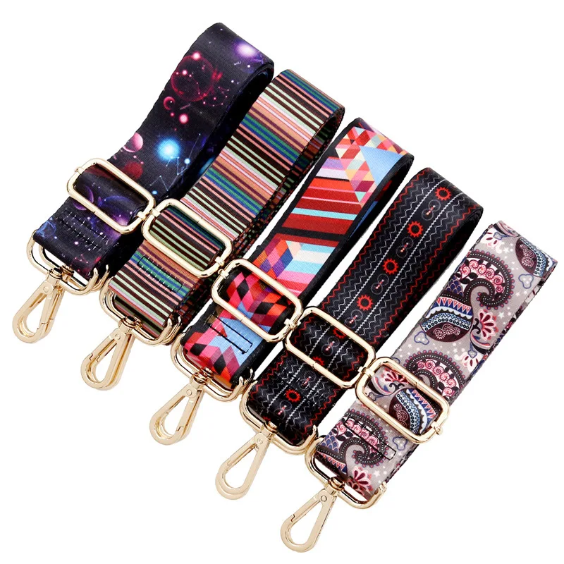 Ethnic Style Long Shoulder Strap Replacement of Belt Bag Accessories Adjustable Shoulder Crossbody Bag Strap