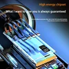 120W 50000mAh High Capacity Power Bank 4 in 1 Cables Fast Charging Powerbank Portable Battery Charger For iPhone Samsung Xiaomi 2