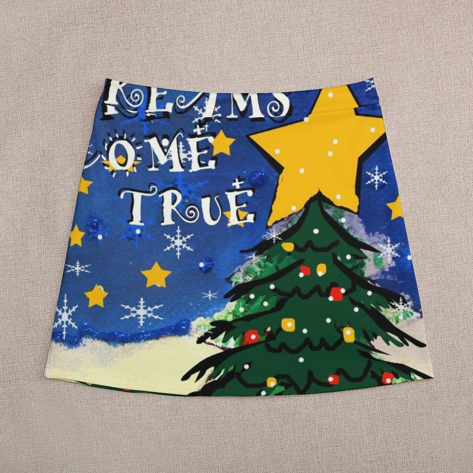 may your christmas dreams come true Mini Skirt korean clothes ladies dresses for prom