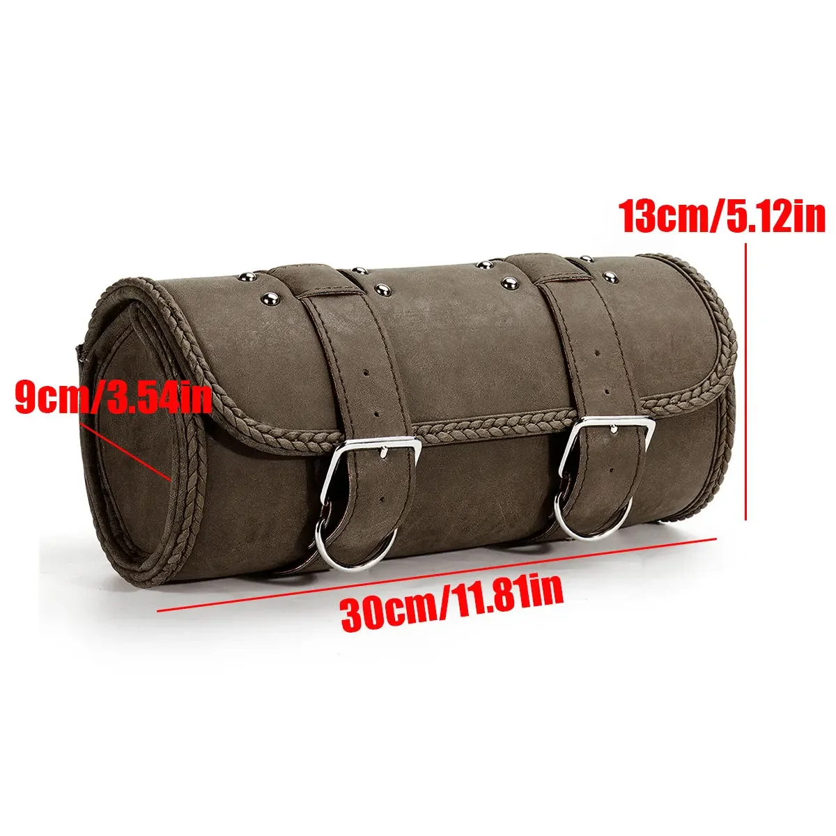 

Motorcycle Tool Bag Fork Barrel Shape Handlebar Front Fork Bag Handlebar Side Tool Tail Bag Motorcycle Cafe Racer Saddlebag