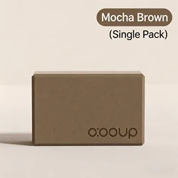 Premium Non - Slip Yoga Block - High - Elastic EVA, Ideal Pilates Fitness Aid, Perfect (Brown Yoga Block)