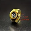 1PC Fashion Trend Watchable Time Personalized Ring Watch Versatile Fashion Popular Ring Watch Round Finger Watch Mini 6