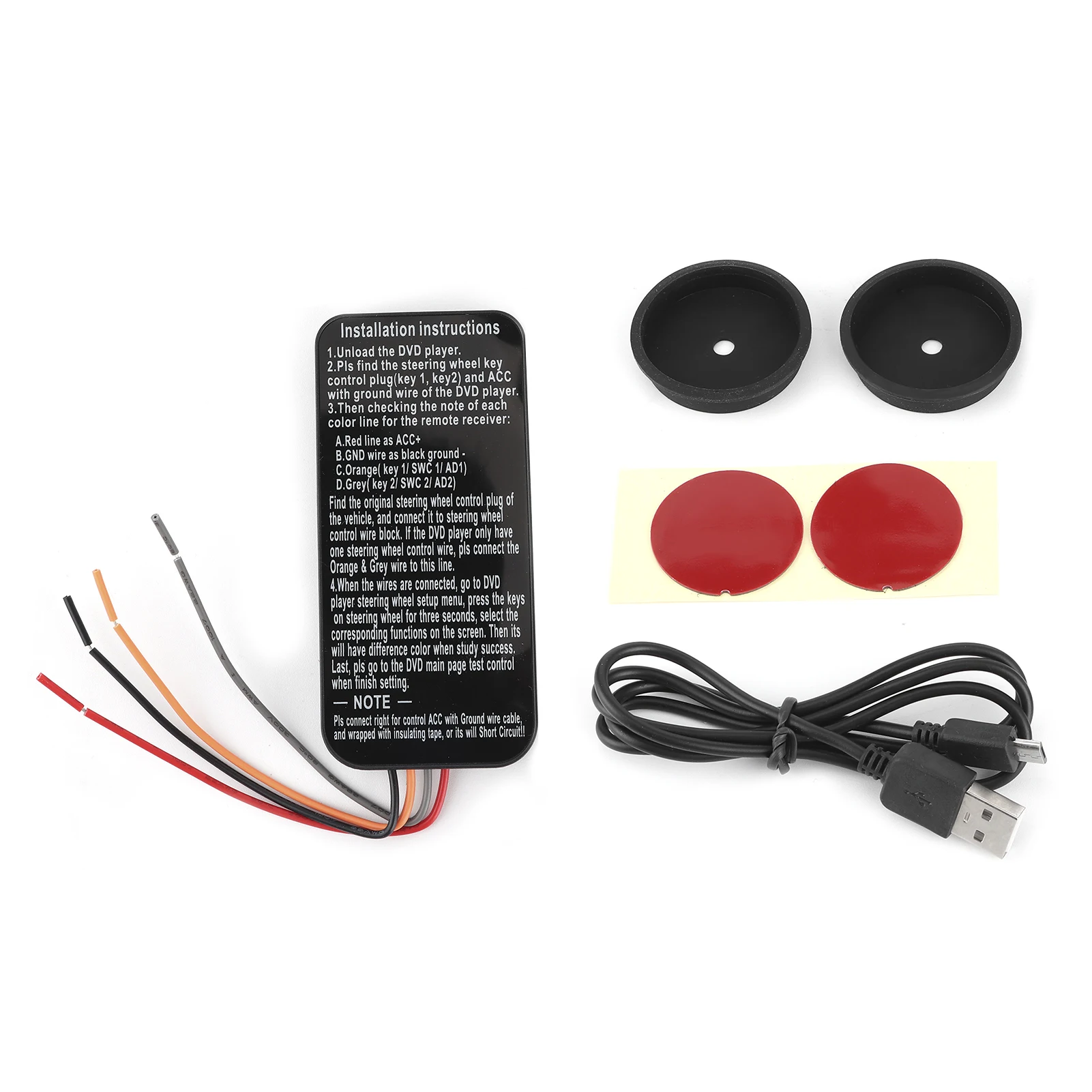 Steering Wheel Controller Car Wireless Control Button Volume GPS Wireless Controller Switch
