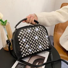 

Women's Bag 2022 New Fashion Rhinestone Design Ins Trendy Single Shoulder Backpack Luxury Mini Backpack Women Designer Leather