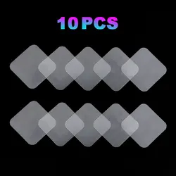 Silicone World 10PCS Transparent Double - sided Waterproof Nano Adhesive Squares - 60 x 60mm (10 PCS)