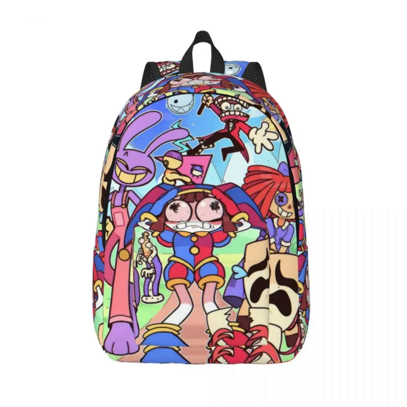 

The Amazing Digital Circus for Teens Student School Bookbag Tadc Jax Pompom Pomni Daypack Elementary High College Hiking