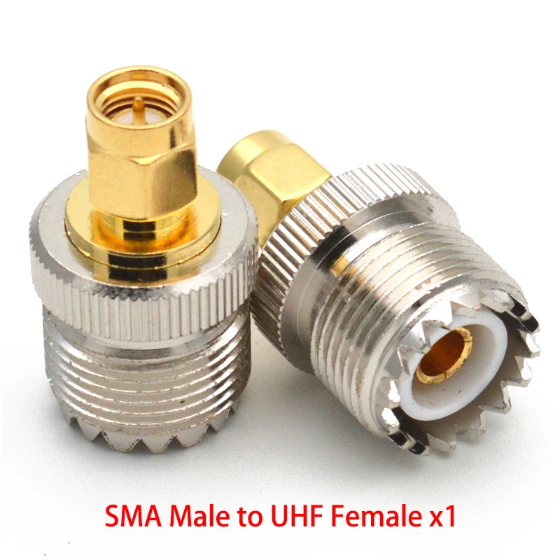 UHF to SMA RF Coaxial Adapter