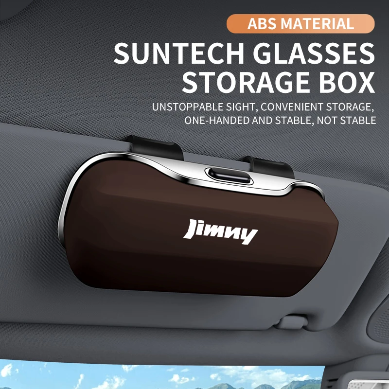 자동차 안경 케이스 상자 선글라스 홀더 Sun Visor 보관 보호 프레임 상자 안경 클립 스즈키 Jimny JIMNY 용 휴대용