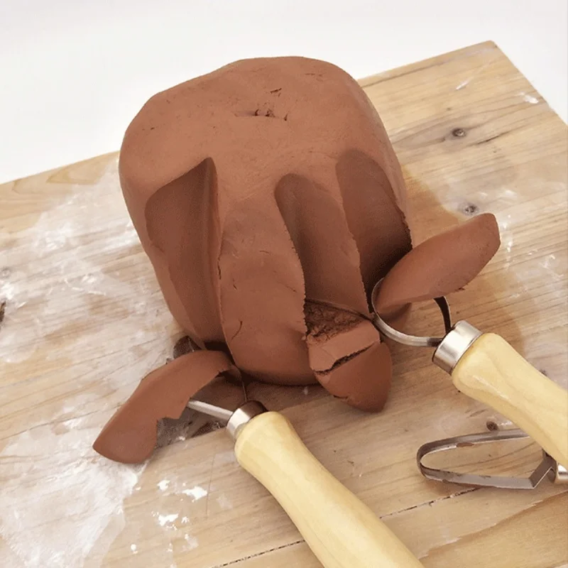 Big Head Repair with Knife Clay Clay Tools Handicraft Pottery Making Tools 10 piece polymer clay tools pottery tools clay sculpting tools pottery sculpting tools clay craft tool