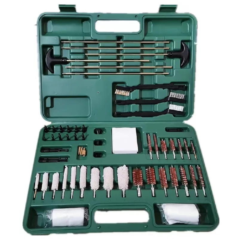 Kit profissional de limpeza de arma tática Escova Universal Rifle Cleaner Escova Esfoliante de Caça, Pistola Limpeza Tool Kit