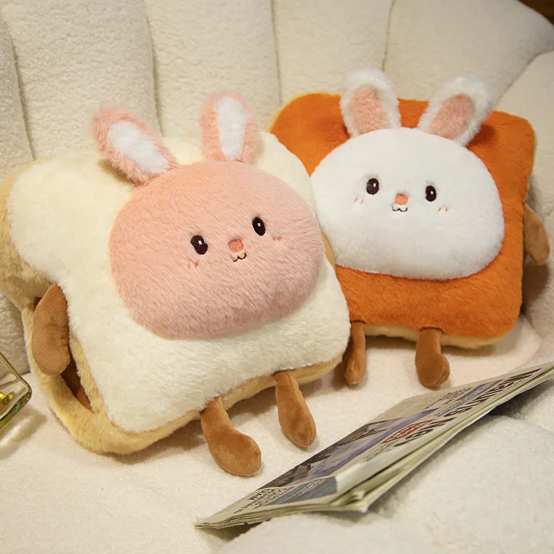 Kawaii Plush Bread Pillow for Kids, Soft