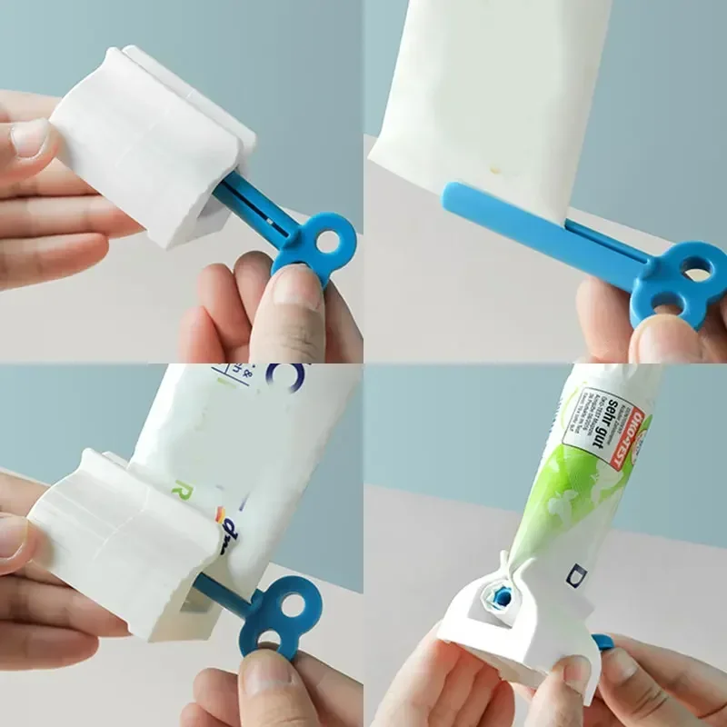 Tubo di dentifricio spremiagrumi a Clip detergente per il viso pressa manuale spremere dentifricio compagno forniture da bagno multifunzionali