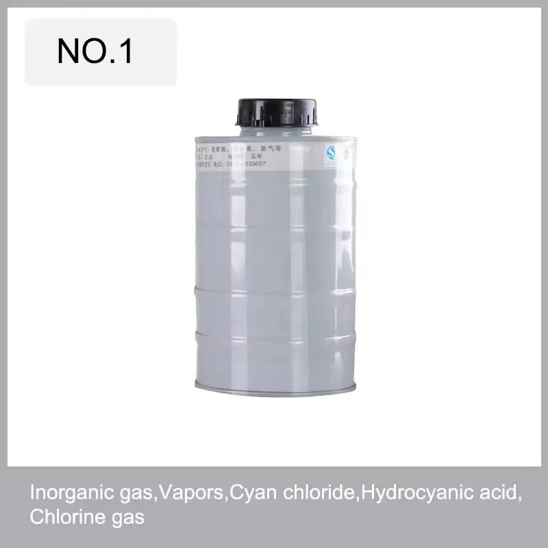Demi-masque de protection respiratoire avec cartouches filtrantes, vue arrière avec les orifices de ventilation.