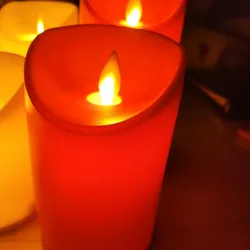 Red Electronic Candle Light Rocking Simulation Candle Wedding Stage Ceremony Decoration White