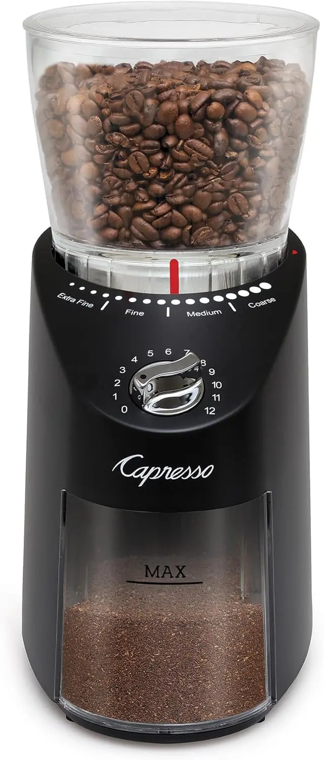 Infinity Plus Black Conical Burr Grinder