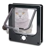 Cat Flap Door 4 Way Locking Security Lock ABS Plastic Dog Cat Flap Door Pets Smart Door Retractable Door Anti Cat Pet Supplies 6