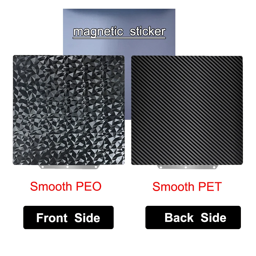 Magnetic Double-Sided PEI Sheet for 3D Printer Build Plate