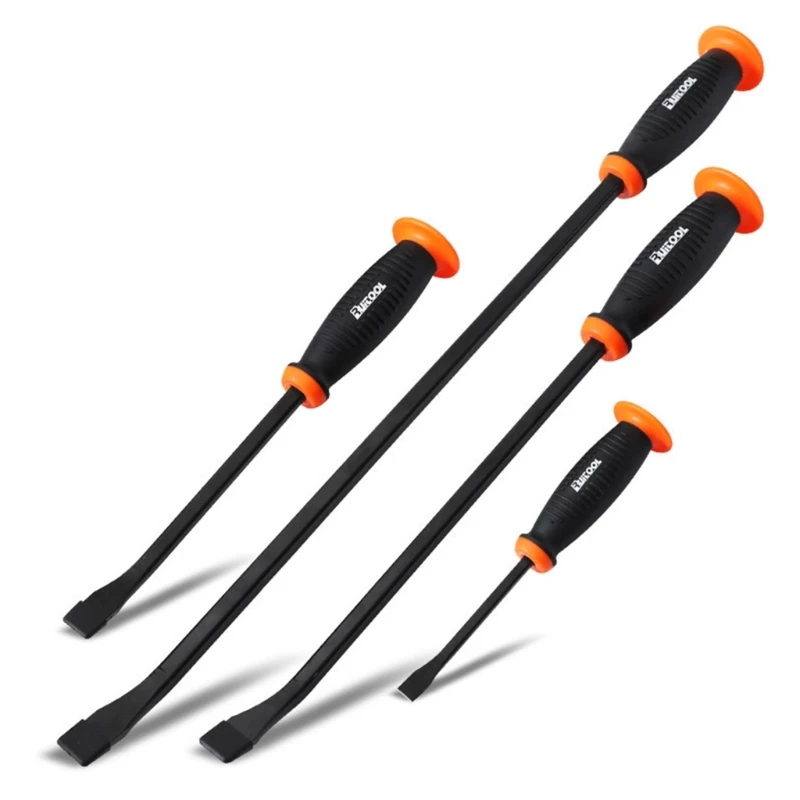

Pry Bar Set Heavy Duty Pry Bars with Thicker Strikes Mechanic Tools Dropship