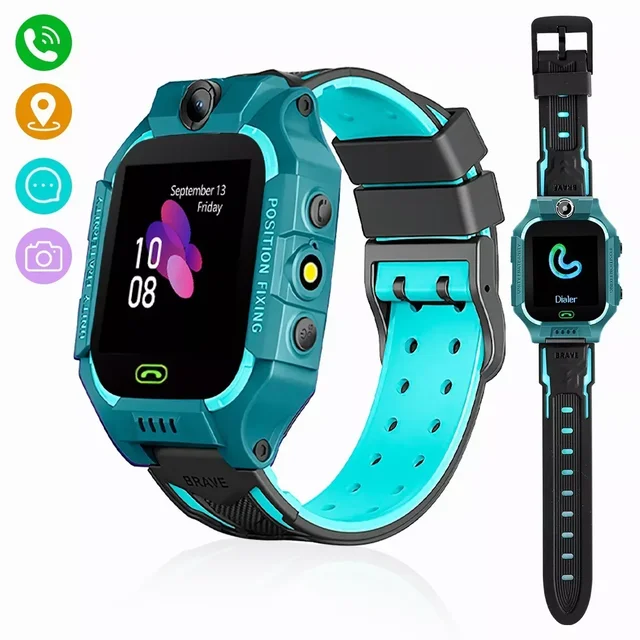 Reloj inteligente impermeable para niños, rastreador GPS, para niños y  niñas de 3 a 12 años con cámara SOS, alarma, cámara de llamada, alarma de  1.44