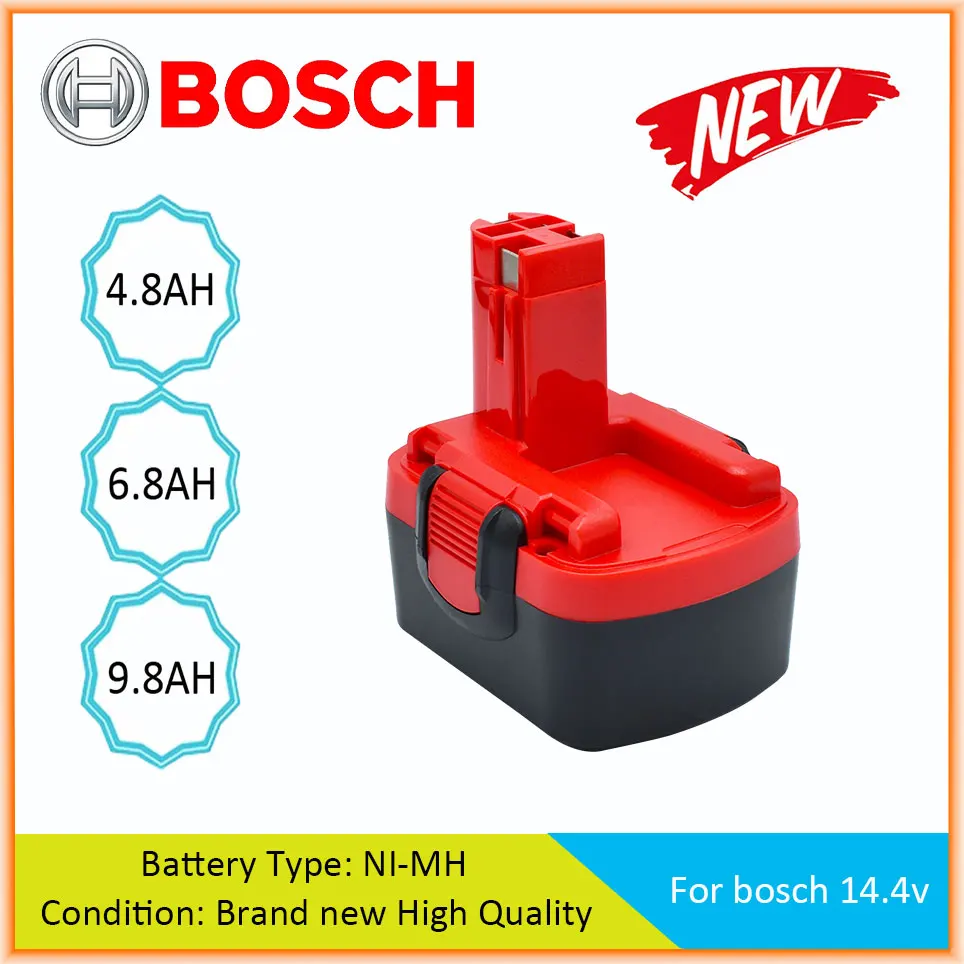 Bosch 14.4v 4.8AH/6.8AH/9.8AH battery For Bosch d 70745 2607335273 ...