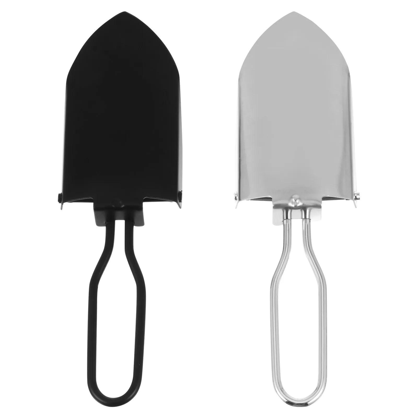 2Pcs 스테인레스 스틸 원예 삽 다기능 심기 도구 꽃 야채 이식을위한 휴대용 미니 삽
