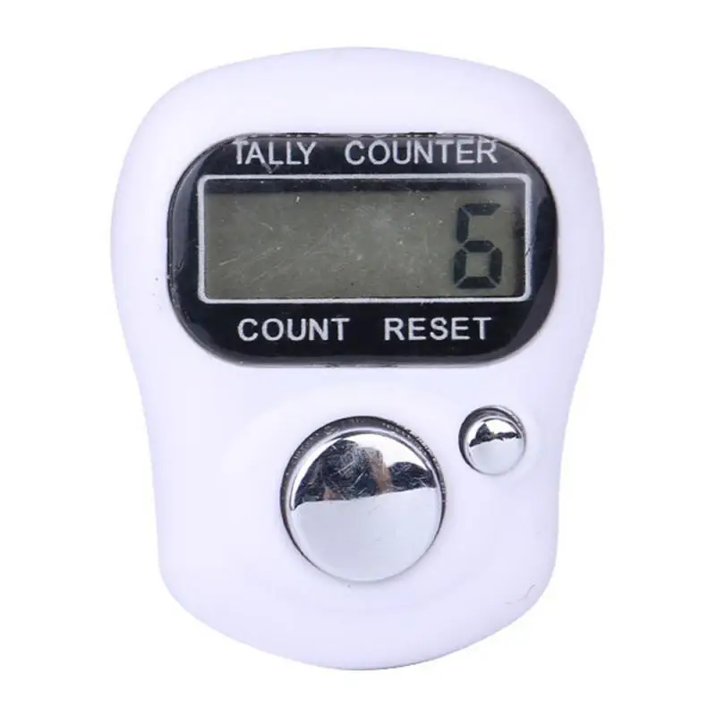 Mini Dedo Contador com Display LCD Digital, Tally Counter, Costura, Tricô, Tecer, Buda, Rezar, Futebol, Eletrônico