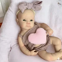 13Inch Waterproof Bettie Reborn Silicone Girl Doll With 2 Sets Outfits Handmade Paint Skin Soft Touch Silicone Girl Doll 3