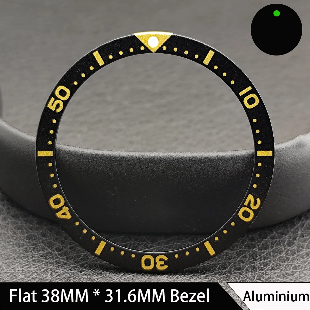 Fashionable Flat Aluminum/Ceramic Watch Bezel Insert - Men's 38mm Watch Accessory