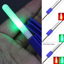 

7.5x0.75cm LED Glow Night Fishing Stick Light Rod Tip Clip Fishing Lightstick Bite Alarm CR425 Fishing Rod Fishing Float Bobbers