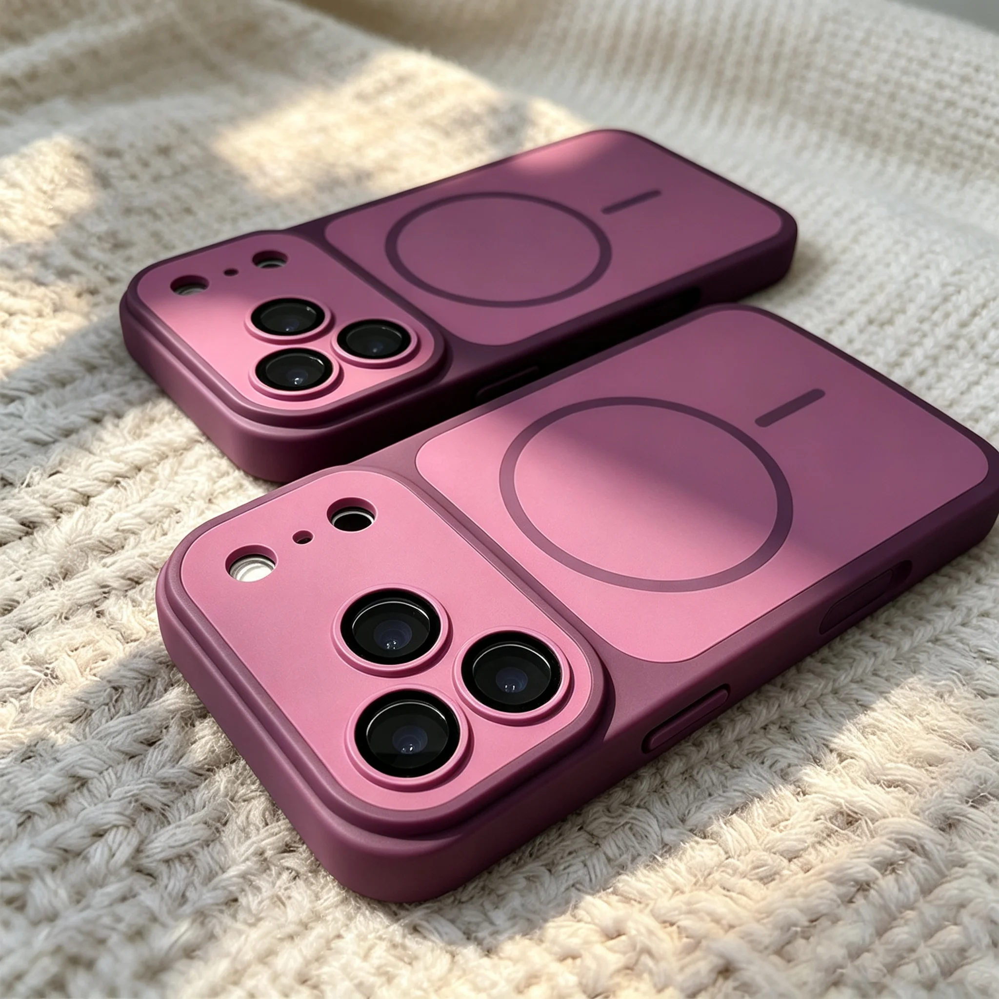 Matte Armor Magnetic Wireless Charging Shockproof Phone Case with Magsafe Compatibility