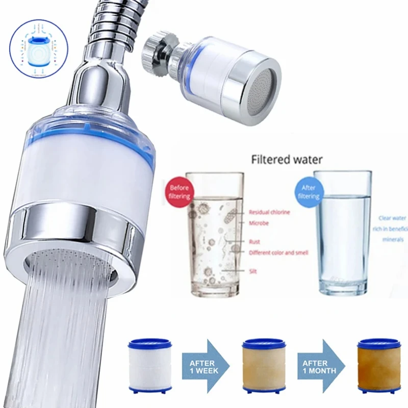 

Faucet Filter Elements Water Purifier Filter For Shower PP Cotton Filtration For Kitchen Bathroom Remove Chlorine Heavy Metals