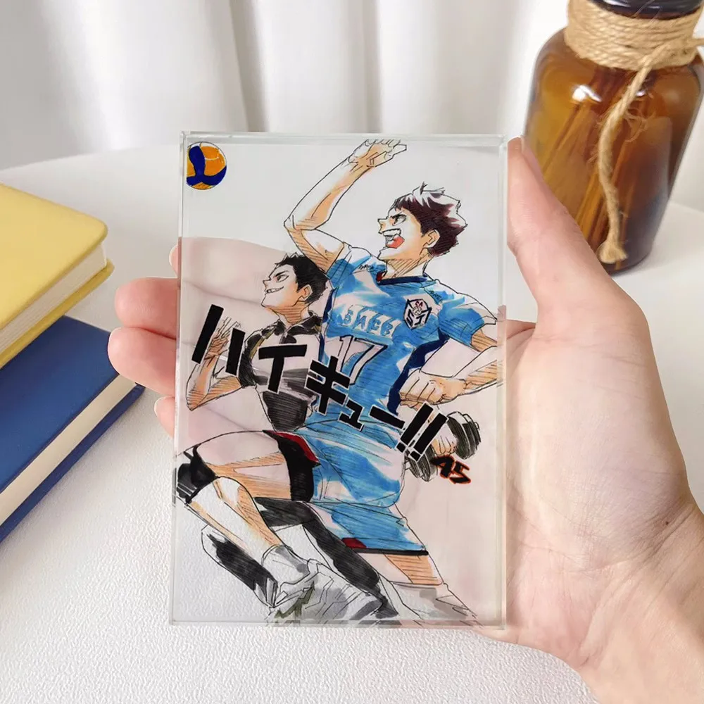 

Аниме Haikyuu! Shoyo Hinata 12 см Косплей акриловая фигурка прозрачная настольная фигурка 4685 детская коллекционная игрушка