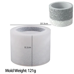 DIY Round Silicone Mold for Crafting Candle Cups & Storage Jars (03)