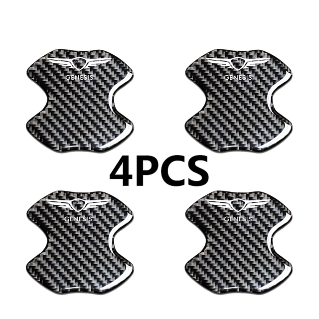 Car Carbon Fiber Door Wrist Sticker For Hyundai GENESIS g80 g70 g90 gv80 handle door wrist car sticker Accessories