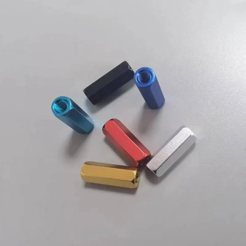5 Stück M4 M5 M6*10mm bis 50mm Bunte Aluminium-Sechskant-Abstandshalter für RC-Teile – Detail 3