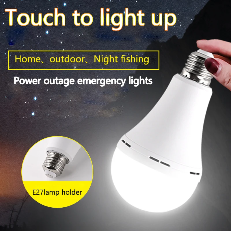 Rechargeable High Brightness LED Bulb Lights