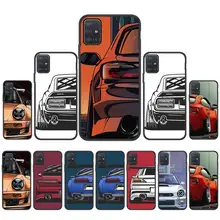 

For Samsung S20 FE Case S21 Ultra S10 S9 Plus A12 A52S 5G A51 A32 A72 A21S A50 A30 A31 A71 A70 Silicone Sports Car Soft Covers