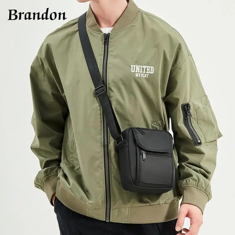 

Elegant men's high-end practical versatile single shoulder backpack niche crossbody casual sports fashion vertical chest bag