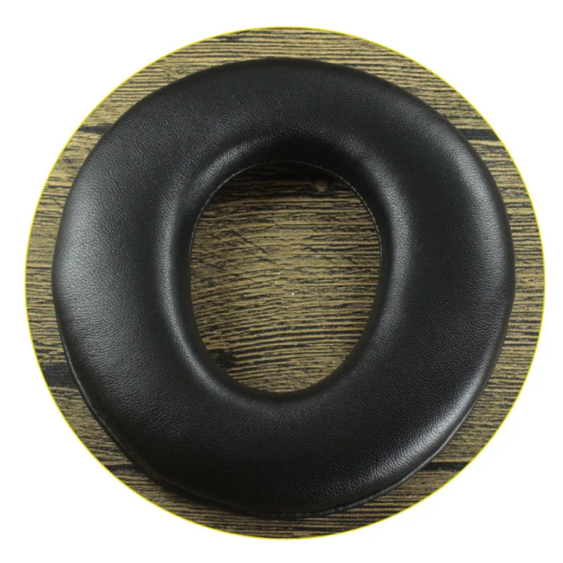 Replacement 1 Pair Sheepskin Protein Leather 115X110MM Ear Pads For MDR-CD750 CD1000 CD2000 CD3000 Headphones Earmuffs black